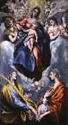 El Greco Madonna and Child with St Martina and St Agnes oil on canvas
